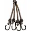Bibia Snelbinder met 4 armen - Elastisch - 10 mm x 60 cm - Voor fietsen en outdooractiviteiten