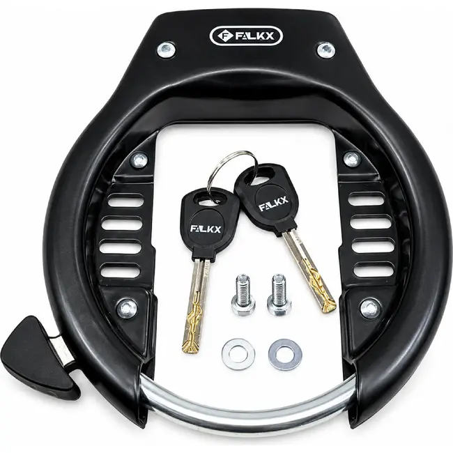 Falkx Ringslot zwart - extra breed - 82mm - spatbordbreedte
