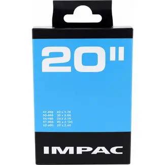 Impac Binnenband 20x1.75 - Schrader ventiel - Duurzaam rubber - Geschikt voor BMX en kinderfietsen