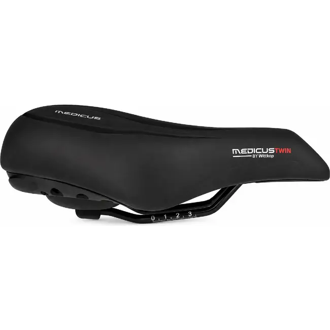 Wittkop City fietszadel - ergonomisch ontwerp - gel padding - 250x210 mm - zwart