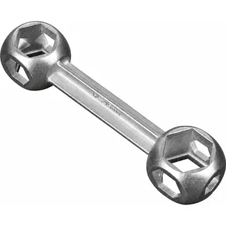 Falkx PB0106A Kopsleutel 10 gat 6-15mm - 15 mm - zilver - voor bouw en montage - voor montage en reparatie