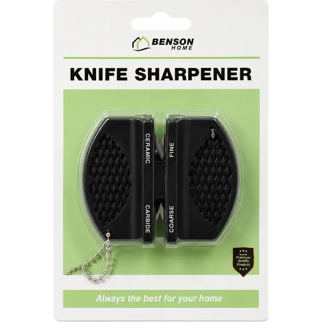 Benson 3-in-1 keramische messenslijper - ergonomisch - geschikt voor alle messen