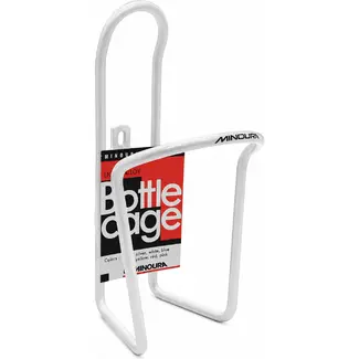 Falkx Witte aluminium bidonhouder - zonder bouten - geschikt voor 500ml/750ml - lichtgewicht ontwerp