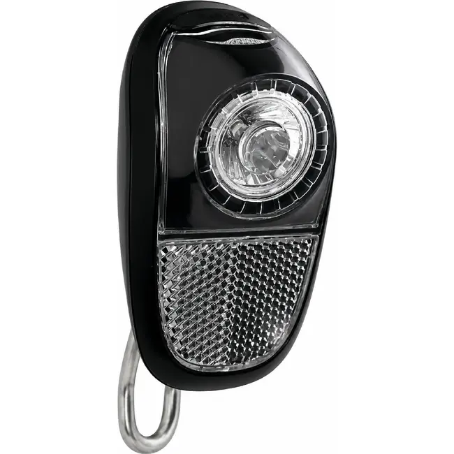 Union Koplamp fiets - LED technologie - Compact - Zwart-smoke - Inclusief batterijen