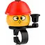 Pexkids Kinderfietsbel met Pet - Speels Design - Veilig en Duurzaam - Geel of Rood