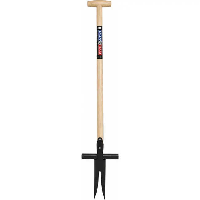 Talen Tools Zuringsteker - Distelsteker - 2 tanden - Essenhouten steel - 85 cm