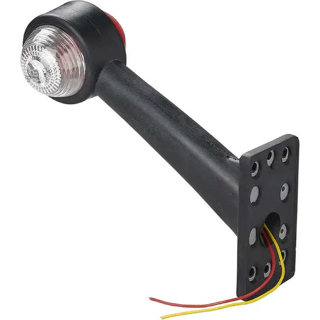 ProPlus Breedtelicht - Rood en Wit - Schuin Ontwerp - 160 mm - 12 Volt