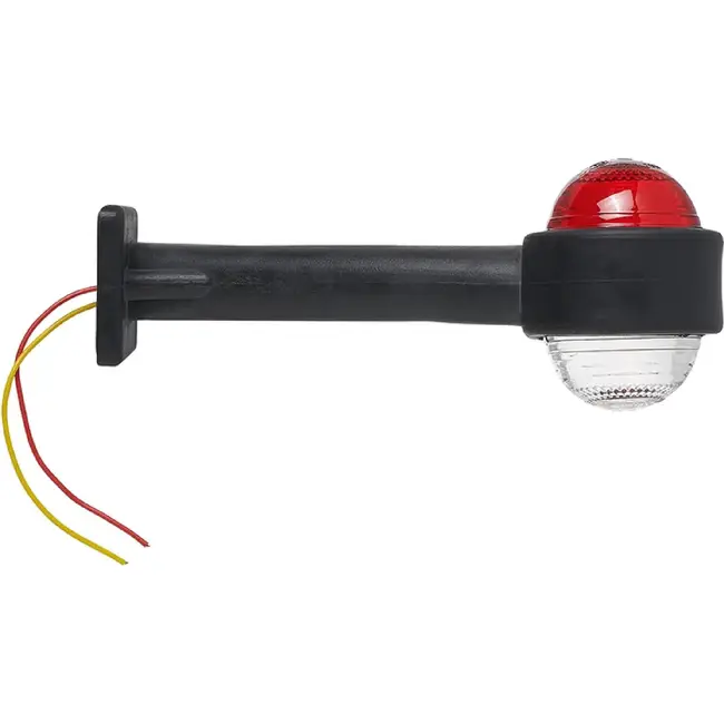 ProPlus Breedtelicht - Rood en Wit - Schuin Ontwerp - 160 mm - 12 Volt