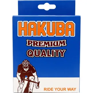 Hakuba Binnenband 26x1 3/8 - Compact - Hollands ventiel 35mm - Inclusief bandenlichters - Zwart met reflectie