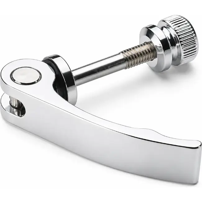 Falkx Aluminium zadelpen snelspanner 6 mm zilver met hendel en stelmoer voor een zadelpenklem