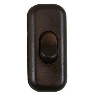 Benson Snoerschakelaar - Eenvoudig aan/uit - 6 cm - Bruin