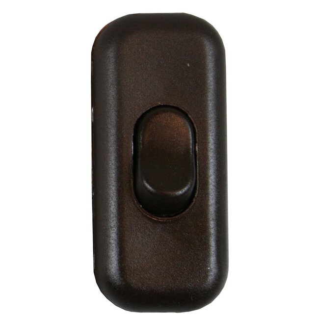 Benson Snoerschakelaar - Eenvoudig aan/uit - 6 cm - Bruin