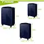 Trizand 3‑in‑1 kofferset navy‑blauw – ABS met TSA slot & 360° wielen