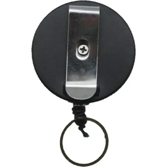 Benson Roller Clip met trekkoord - snel toegang - zwart - 70 cm koord