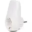 Benson Tussenstekker met dubbele USB lader - extra stopcontact - wit - 10 cm