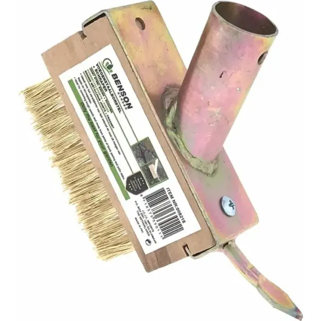 Benson Voegenstaalborstel met schraper - 3 rijen - messing - 141 x 73 x 122 mm