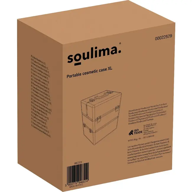 Soulima Cosmetica Koffer XL - Perfect voor Professionele Beauty Organisatie