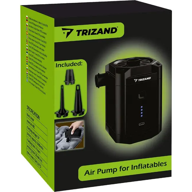 Trizand Draadloze Acculuchtpomp voor Camping en Strand - 5000 mAh - Compact en Krachtig