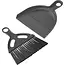 ProPlus Compacte stoffer en blik set - 17 x 19,5 cm - Grijs/Zwart - Ideaal voor kamperen