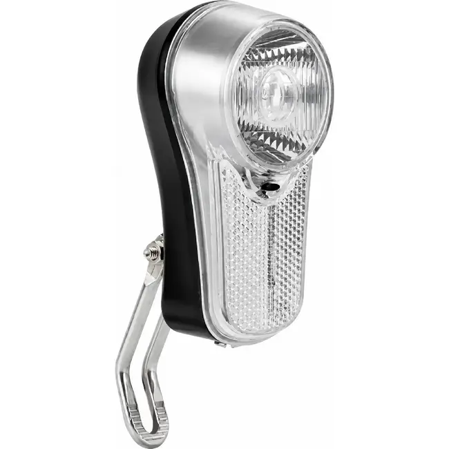 AXA LED fietskoplamp - 4 lumen - incl. batterijen - zwart