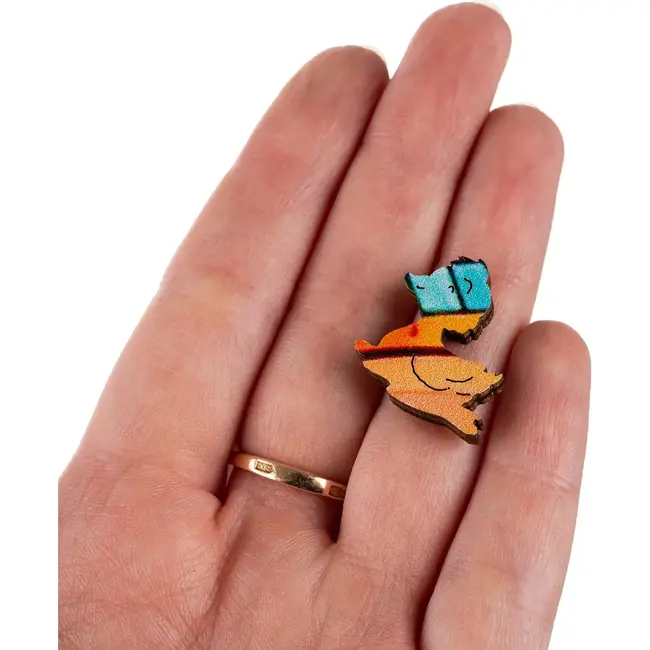 Kruzzel Houten Puzzel Kat - 130 Stukjes voor Creatief Speelplezier