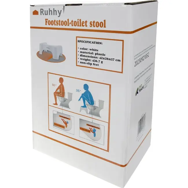 Ruhhy Toiletvoetenbankje - Ergonomische Hulp voor Gezonde Stoelgang