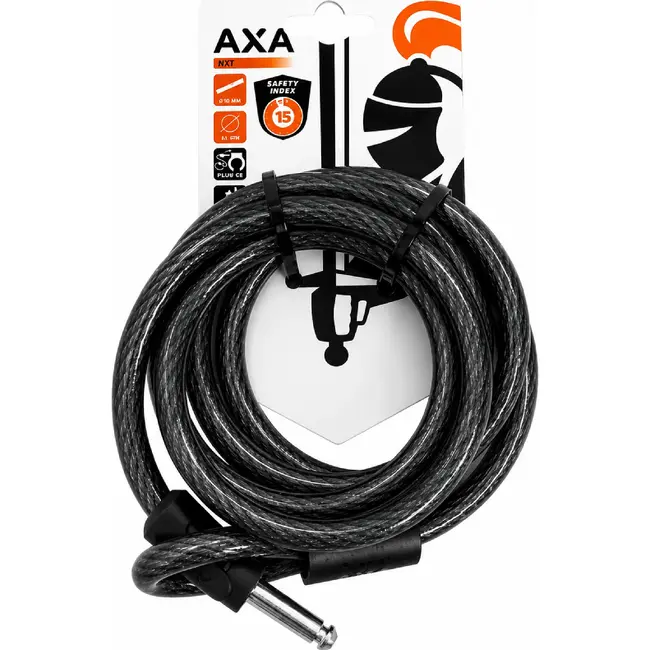 AXA Insteekkabel - Flexibele Beveiliging - 180 cm - 12 mm - Geschikt voor AXA Defender