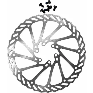 Falkx Remschijf - 180 mm - 6-bout montage - Staal - Zwart