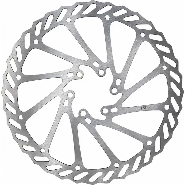 Falkx Remschijf - 180 mm - 6-bout montage - Staal - Zwart