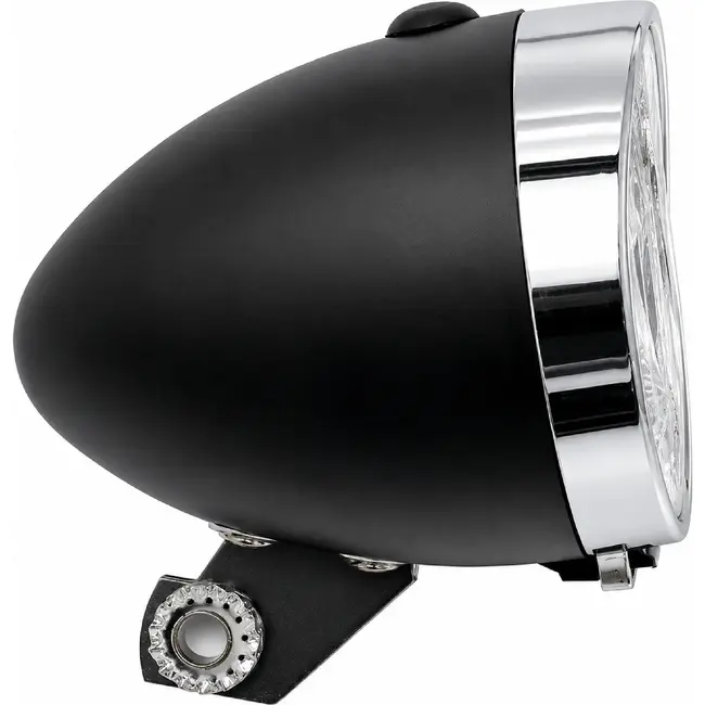Falkx Koplamp fiets - 3 LED's - batterij - zwart - compact en duurzaam