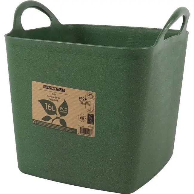 Talen Tools ECO Friendly Kuip – Groen - 16 liter – Duurzaam & flexibel