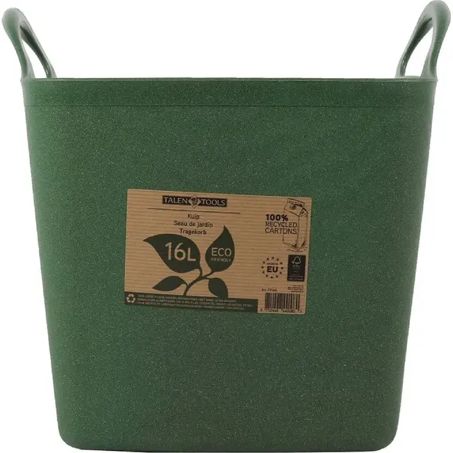 Talen Tools ECO Friendly Kuip – Groen - 16 liter – Duurzaam & flexibel