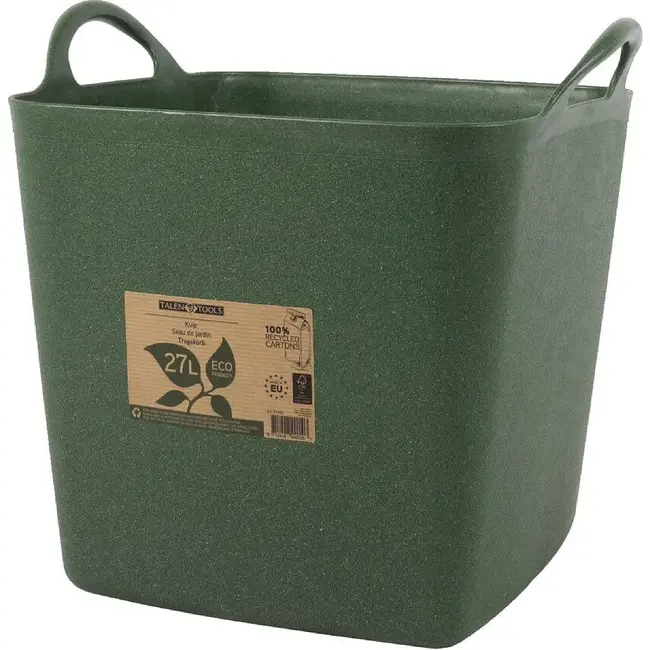 Talen Tools ECO Friendly Kuip – Groen - 27 liter – Duurzaam & flexibel