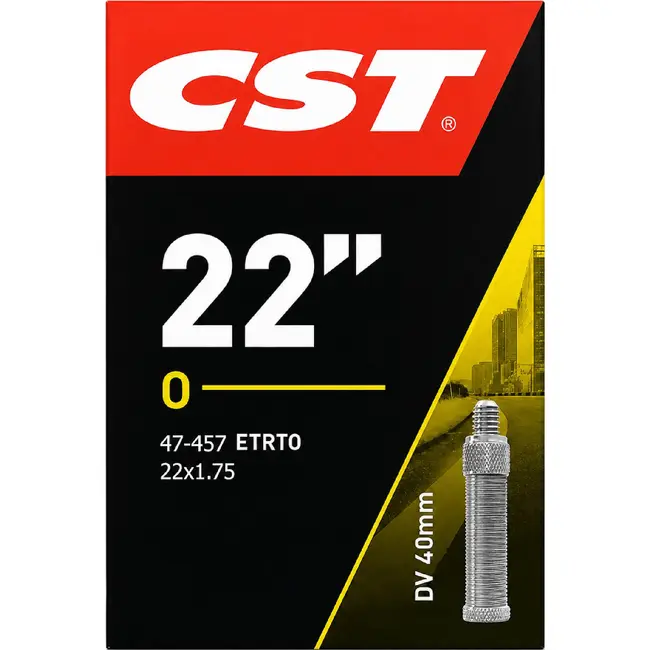 CST Binnenband 22 inch - Dunlop ventiel 40 mm - Hoogwaardig rubber - Geschikt voor ATB's en kinderfietsen