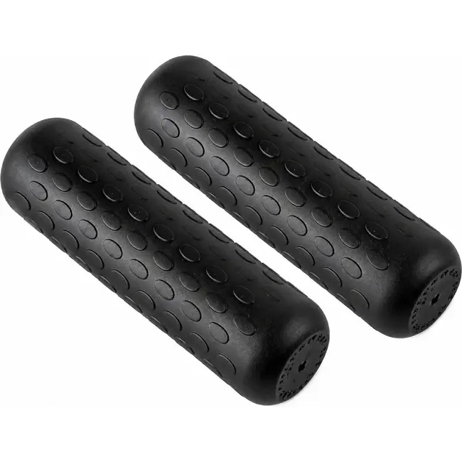 Falkx Ronde fietshandvatten - rubber - zwart - 22 mm - 1 paar