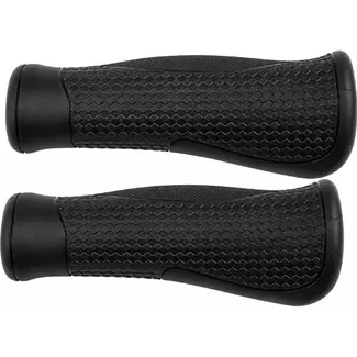 Cloud Base Ergonomische fietshandvatten - Antislip - 130 mm - Zwart - Set van 2