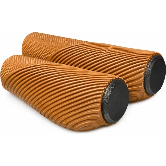 Falkx Fietshandvatten bruin - Comfortabele grip - Duurzaam materiaal - 92/135 mm