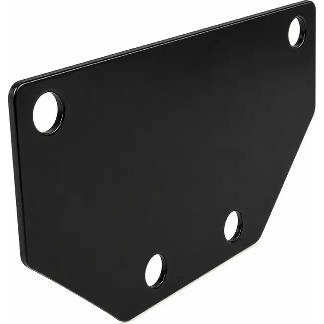 Falkx Reflector verloopplaat - zwart staal - 9,5x4,5 cm - voor Gazelle bagagedragers