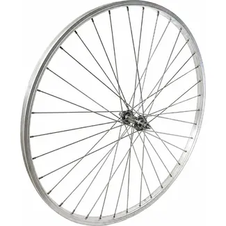 Falkx Voorwiel 28 inch - Aluminium - Zilver - Vaste as - Geschikt voor stadsfietsen