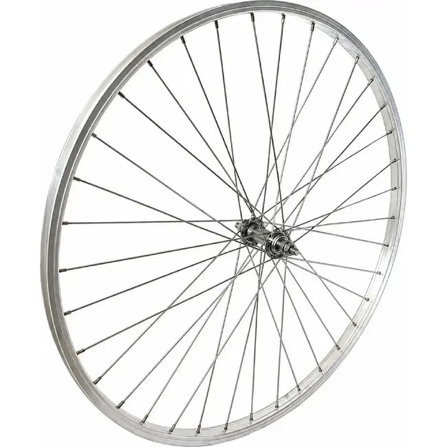 Falkx Voorwiel 28 inch - Aluminium - Zilver - Vaste as - Geschikt voor stadsfietsen