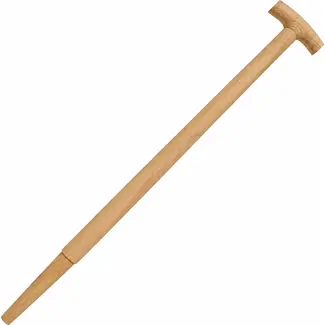 Hendrik Jan Spadesteel essenhout 80 cm met dwarsstuk, voor spade met lange dul, stevige grip, FSC - hout - 80 cm