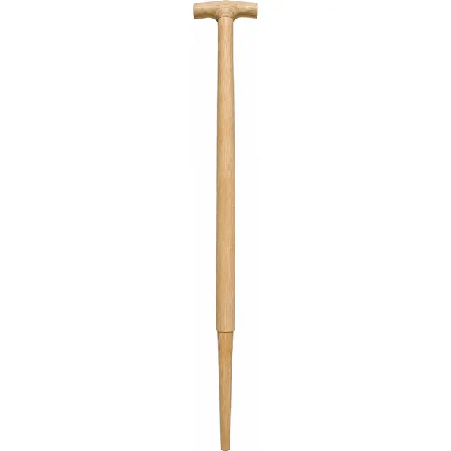 Hendrik Jan Spadesteel essenhout 80 cm met dwarsstuk, voor spade met lange dul, stevige grip, FSC