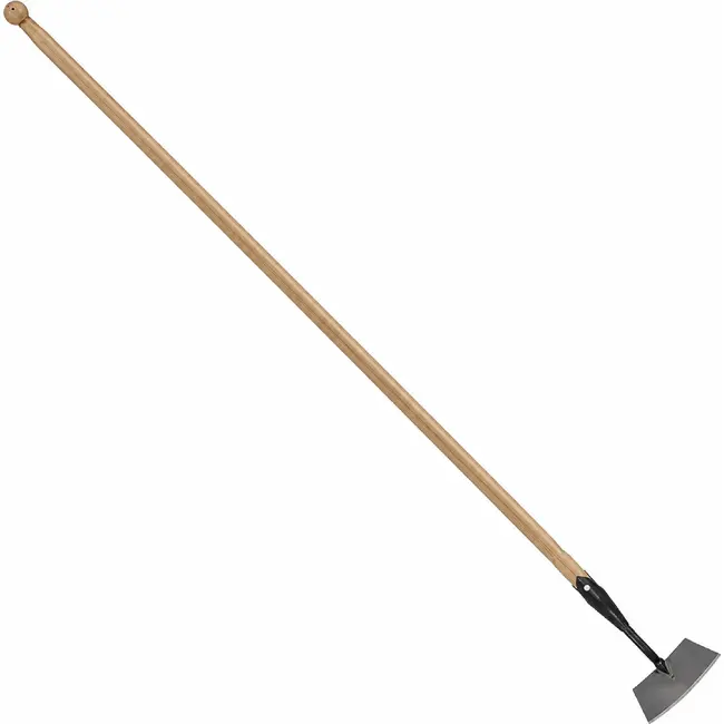 Hendrik Jan Topshoffel 16 cm van gesmeed staal, steel 170 cm met hilt, voor borders en lichte grond