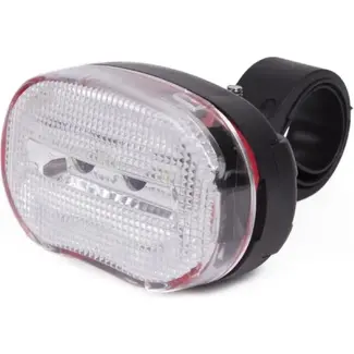 Benson Fietslamp voorkant - 3 LED's - 4 lux - wit - batterijvoeding