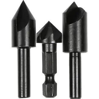 Benson Verzinkboorset - 3-delig - 12, 16, 19 mm - Voor hout en plaatmateriaal