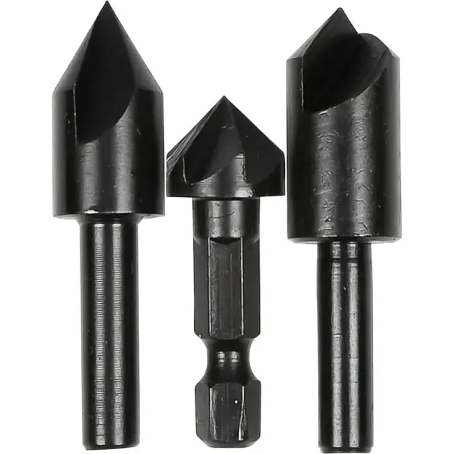 Benson Verzinkboorset - 3-delig - 12, 16, 19 mm - Voor hout en plaatmateriaal