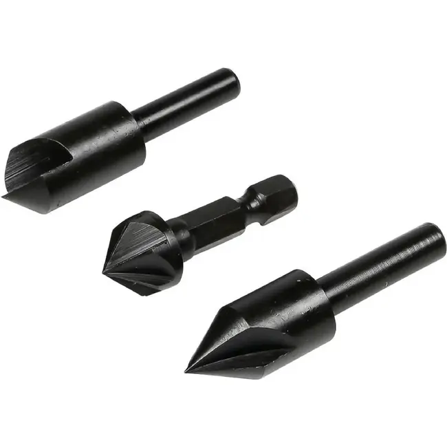 Benson Verzinkboorset - 3-delig - 12, 16, 19 mm - Voor hout en plaatmateriaal