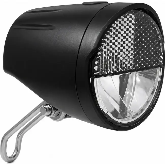Falkx Koplamp LED met reflector - 100 lux - Aluminium - Inclusief montagebeugel en batterijen
