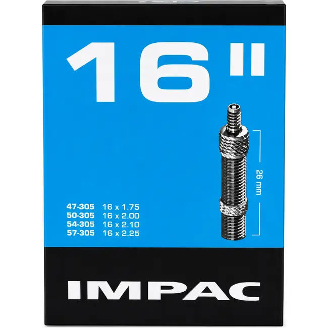 Impac Binnenband 16 inch - Dunlop ventiel - Geschikt voor 16x1.75/2.35 banden - Duurzaam en betrouwbaar