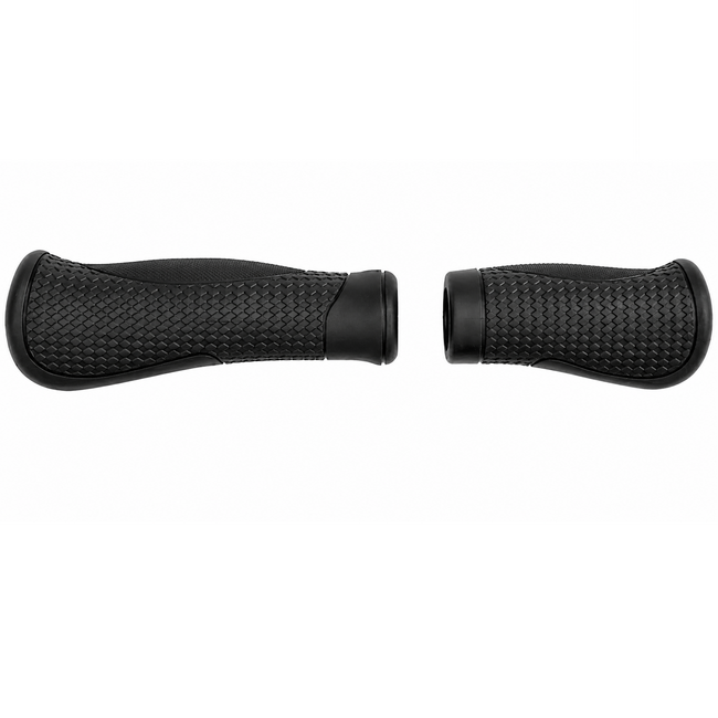 M-Wave Ergonomische fietshandvatten - 130/95 mm - Zwart - Zonder klemmen